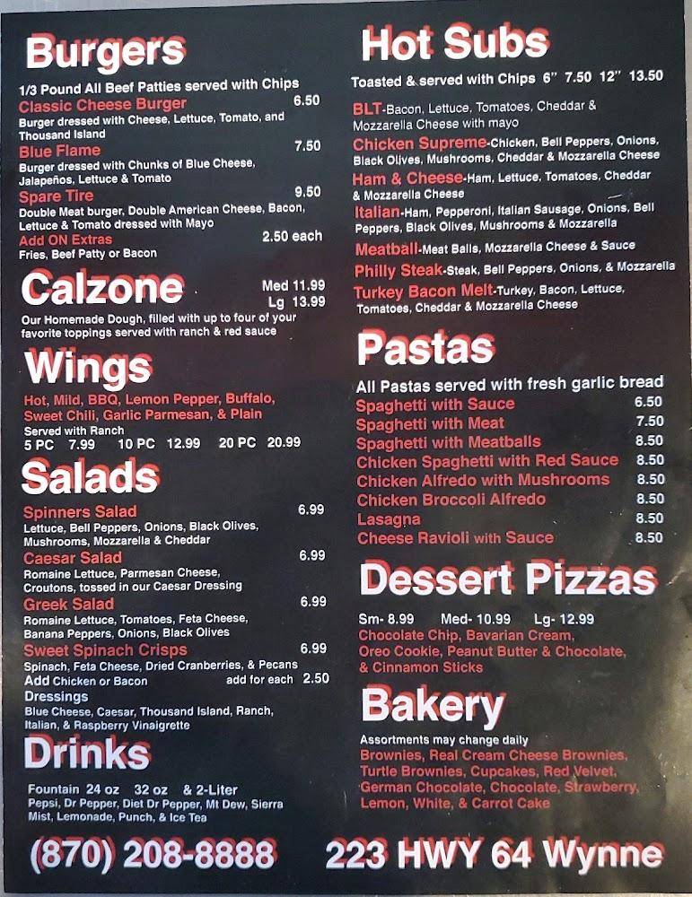 Spinners Pizza & Bakery Classic Cheese Burger