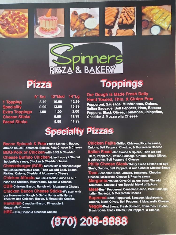 Spinners Pizza & Bakery Menu image 3